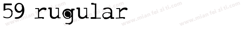 59 rugular字体转换